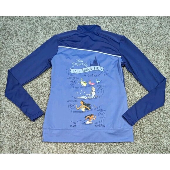 Disney Princess Half Marathon Weekend 2020 Full Zip Track Jacket Women XS Purple - Picture 1 of 6